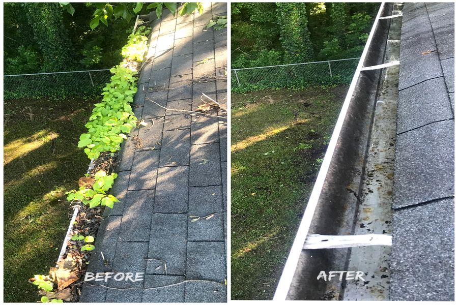 Gutter Cleaning Before & After 4
