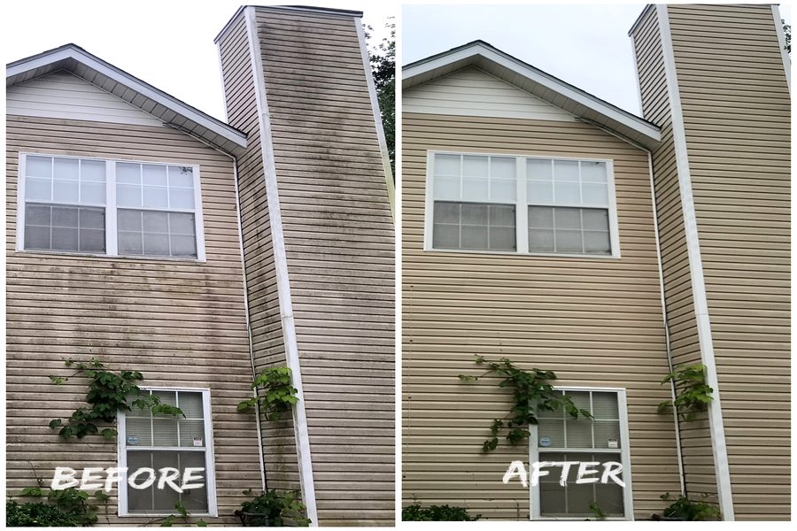 House Washing Before & After 1